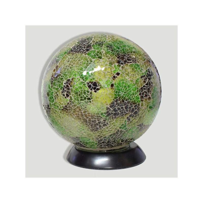 Lampara Bola mosaico verde 20x20x22cm Lampara Bola mosaico verde 20x20x22cm