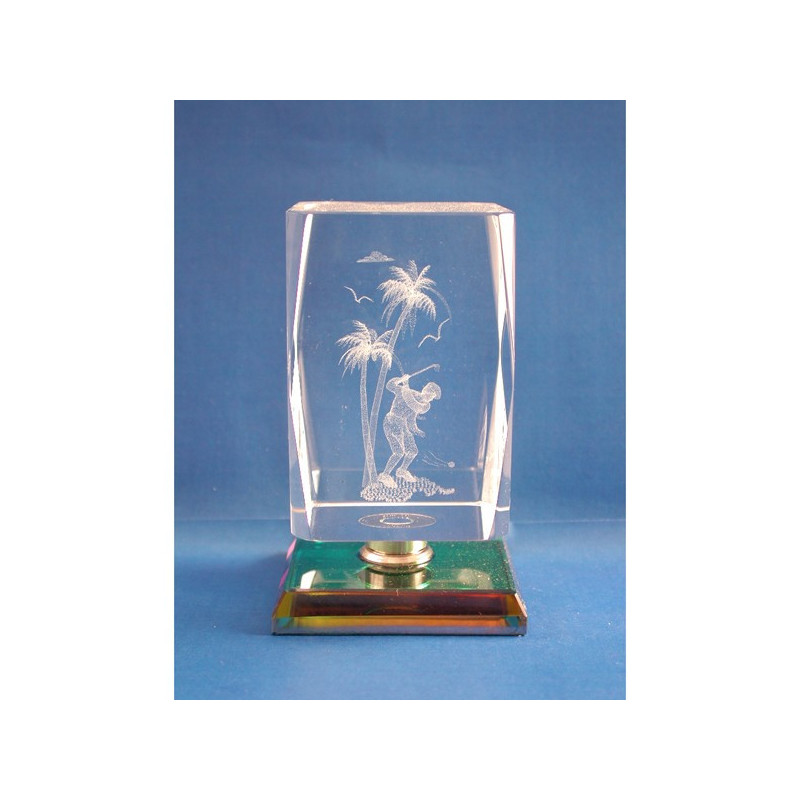 Cubo crist.color 4x4x6cm golf Cubo crist.color 4x4x6cm golf