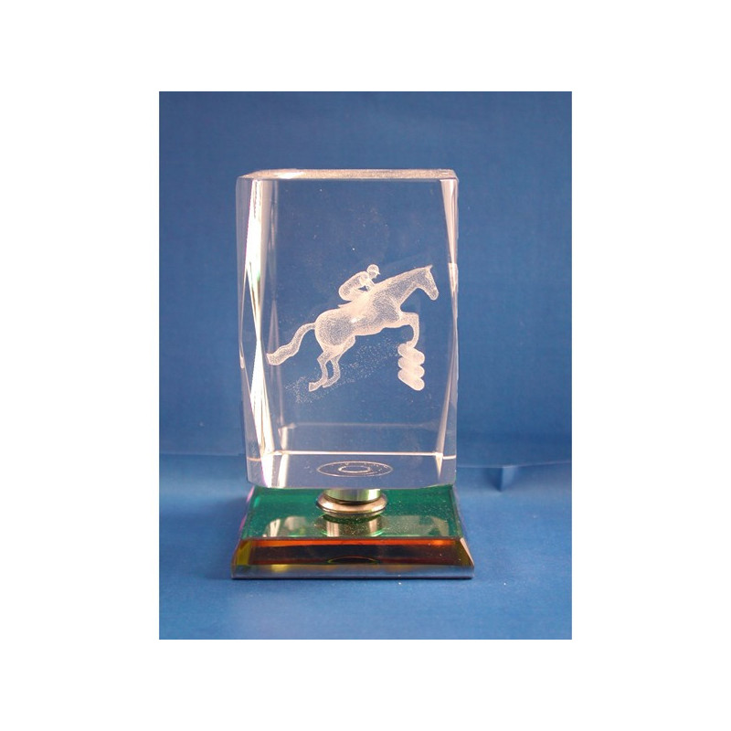 Cubo crist.color 4x4x6cm, hipica Cubo crist.color 4x4x6cm, hipica