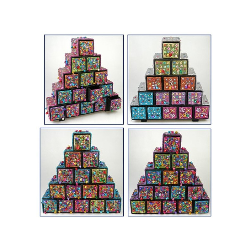 Piramide 15 cajones 26x26cm Piramide 15 cajones 26x26cm