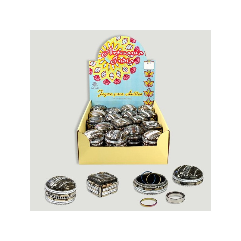 ARTESANIA INDIA. Joyero para anillos de Cristaliti ARTESANIA INDIA. Joyero para anillos de Cristaliti