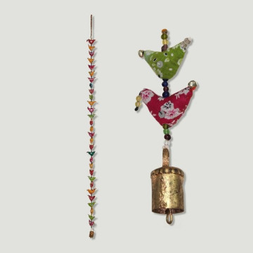 Movil con campana 30 pajaros mini estampados color