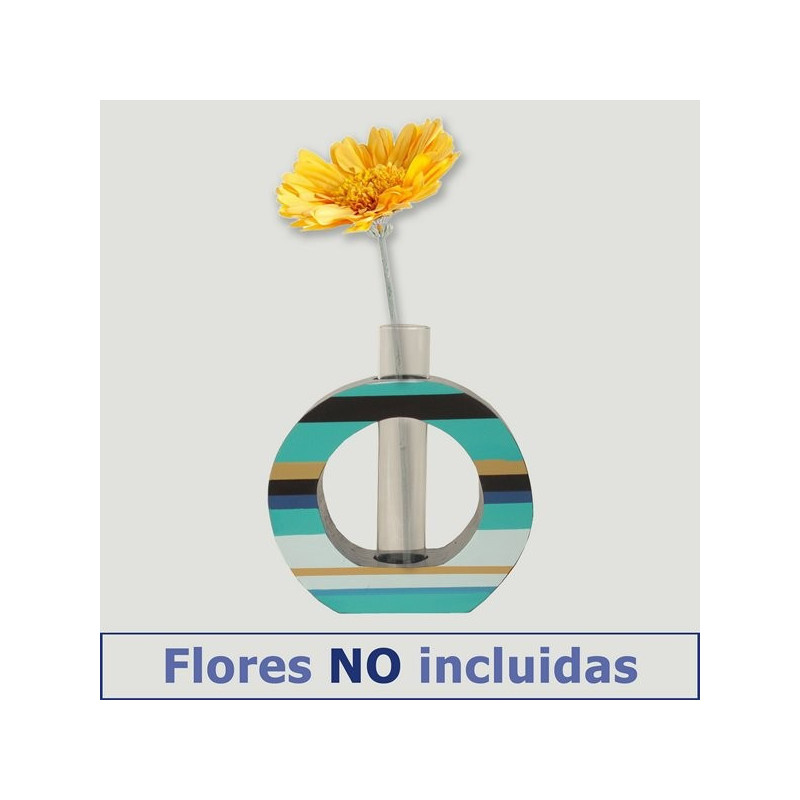 Florero madera redonda. Modelo naranja. 16x15cm Florero madera redonda. Modelo naranja. 16x15cm