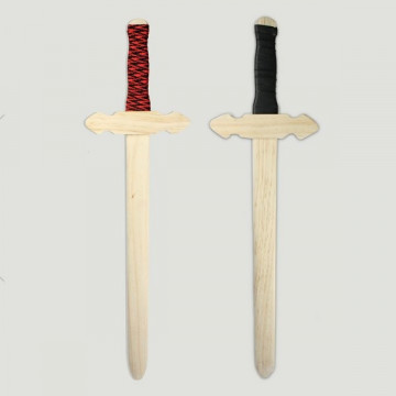 Espada de madera con piel. 56cm