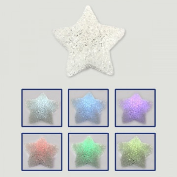 Estrella plastico blando con LED