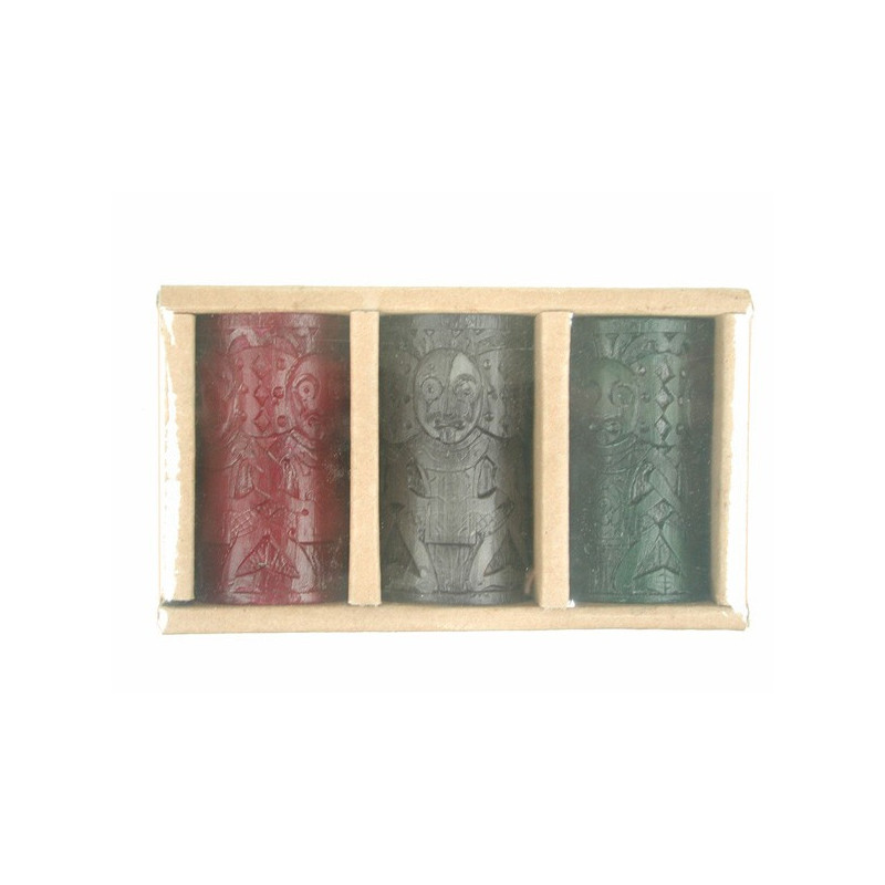 Vela Primitivo Set 3pzas aromatica 3x6cm Vela Primitivo Set 3pzas aromatica 3x6cm