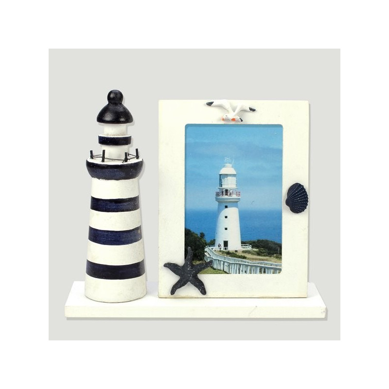 Porta-fotos vertical mesa con faro 16x19x6 (foto 11x7,5cm) Porta-fotos vertical mesa con faro 16x19x6 (foto 11x7,5cm)