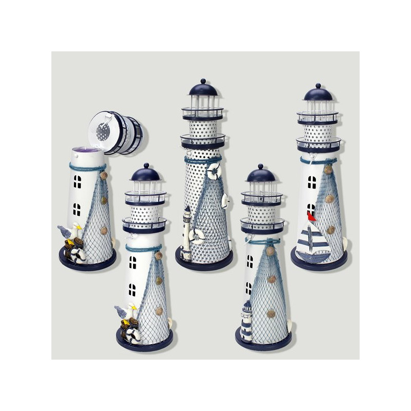 Faro metal redondo portavela 28cm Faro metal redondo portavela 28cm