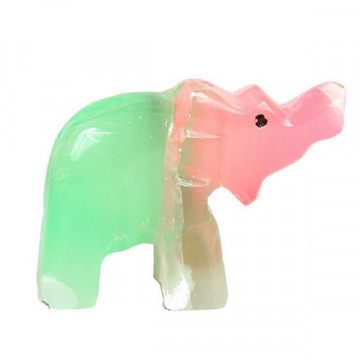 Elefante Onix PK trompa alta coloreado 5cm