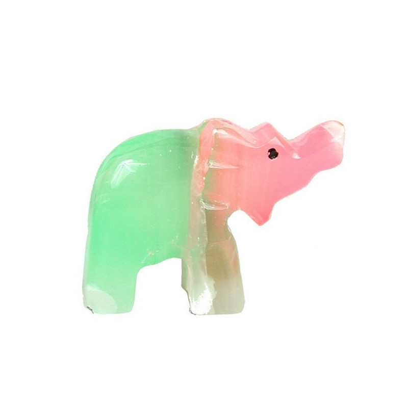 Elefante Onix PK trompa alta coloreado 5cm Elefante Onix PK trompa alta coloreado 5cm