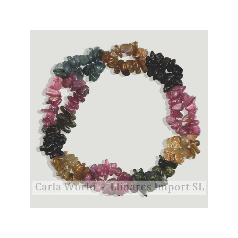 Pulsera chip elastica Turmalina doble Pulsera chip elastica Turmalina doble