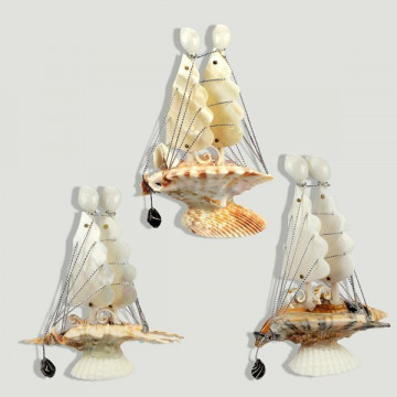 Barco conchas surtidos mini 2 velas