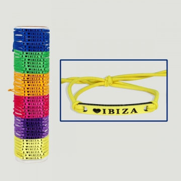 IBIZA. Pulsera goma colores. Medio Tubo