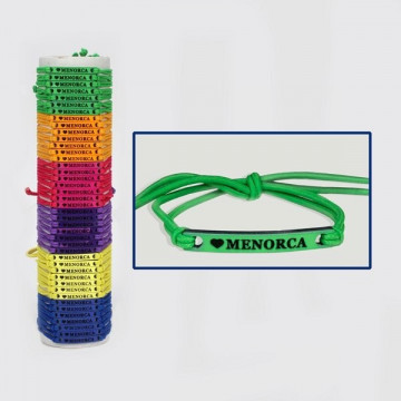 MENORCA. Pulsera goma colores. Medio Tubo