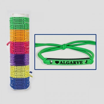 ALGARVE. Pulsera goma colores. Medio Tubo