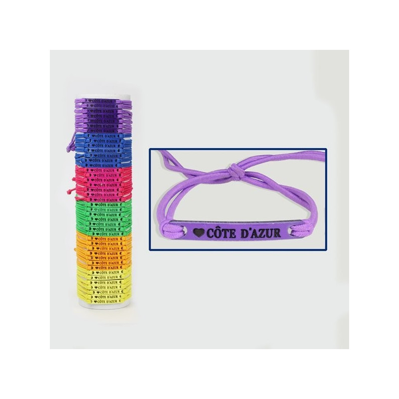 Pulsera goma en medio tubo Cote d'Azur Pulsera goma en medio tubo Cote d'Azur
