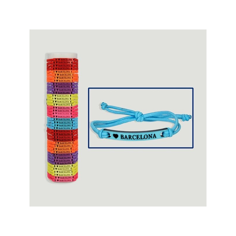 BARCELONA. Pulsera goma colores. Medio Tubo BARCELONA. Pulsera goma colores. Medio Tubo