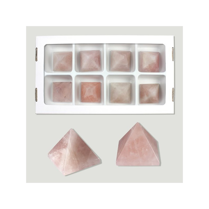 Piramide Czo Rosa 4x4cm Piramide Czo Rosa 4x4cm