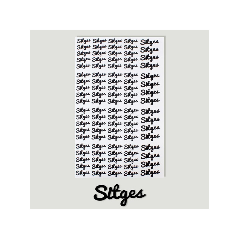 Catalunya, SITGES. Etiqueta para personalizar productos Catalunya, SITGES. Etiqueta para personalizar productos