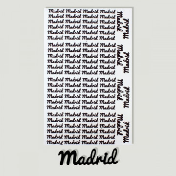 Madrid. Etiqueta para personalizar productos
