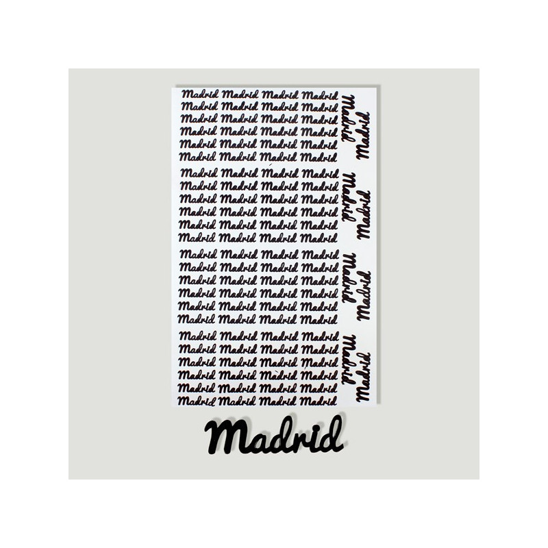 Madrid. Etiqueta para personalizar productos Madrid. Etiqueta para personalizar productos