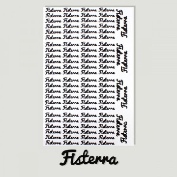 Galicia, FISTERRA. Etiqueta para personalizar productos