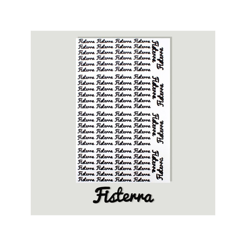 Galicia, FISTERRA. Etiqueta para personalizar productos Galicia, FISTERRA. Etiqueta para personalizar productos