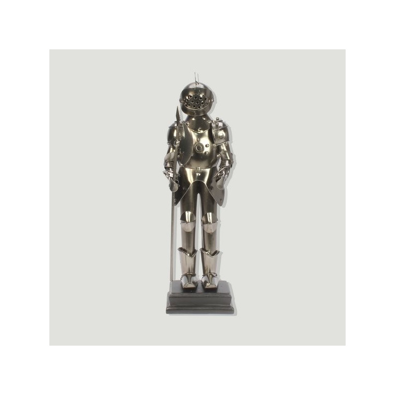 Figura metal caballero hacha 27cm Figura metal caballero hacha 27cm