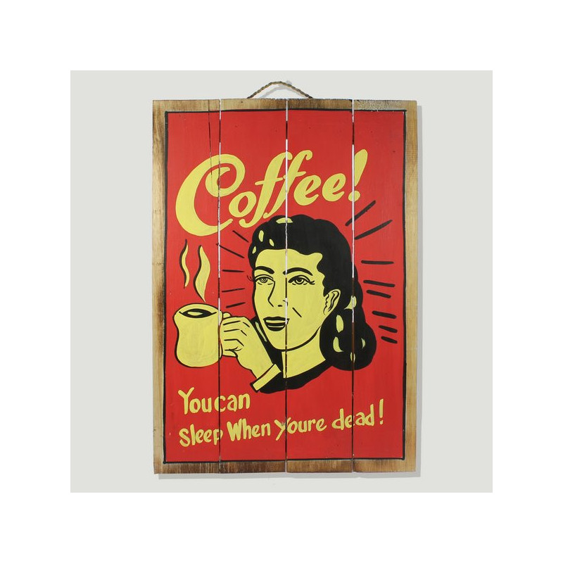 Panel madera COFFEE 40x60cm Panel madera COFFEE 40x60cm