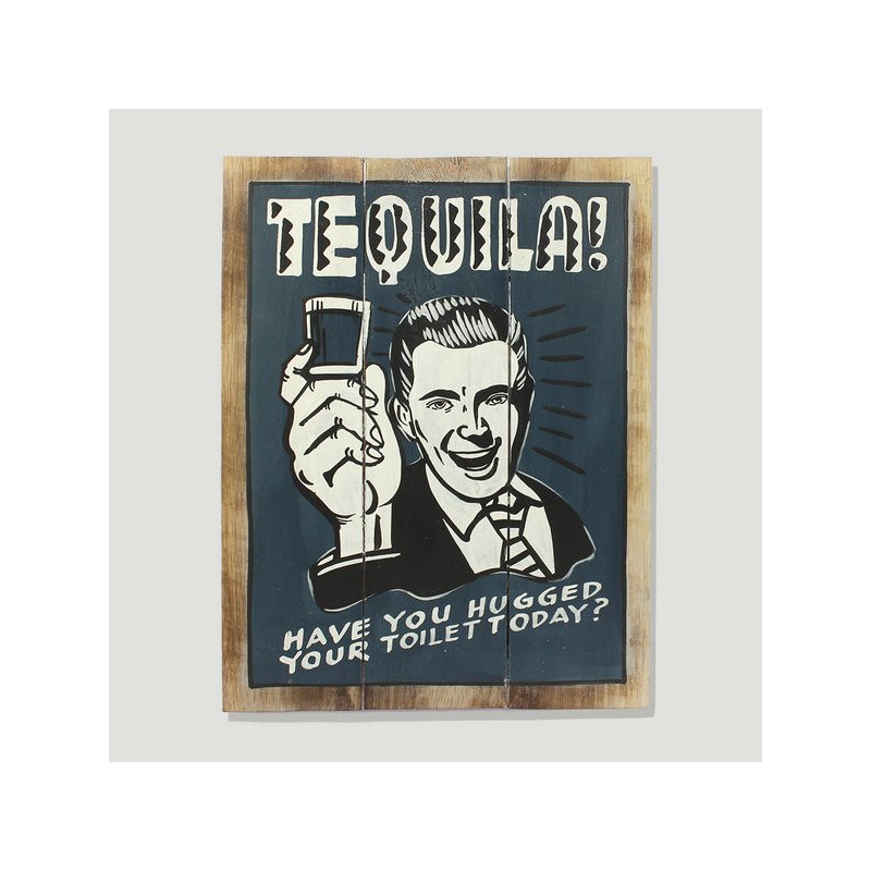 Panel madera TEQUILA 30x40cm Panel madera TEQUILA 30x40cm