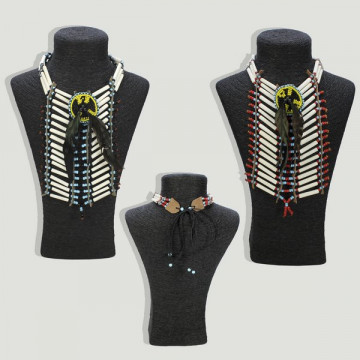 Collar-Pechera indio. Colores surtidos. 13x22cm