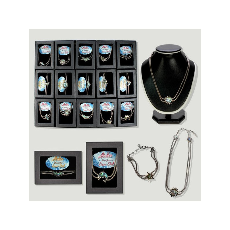 ABALÓN – PAUA SHELL. Pack 15. Gargantilla o Pulsera cordón metal rigido ABALÓN – PAUA SHELL. Pack 15. Gargantilla o Pulsera cordón metal rigido