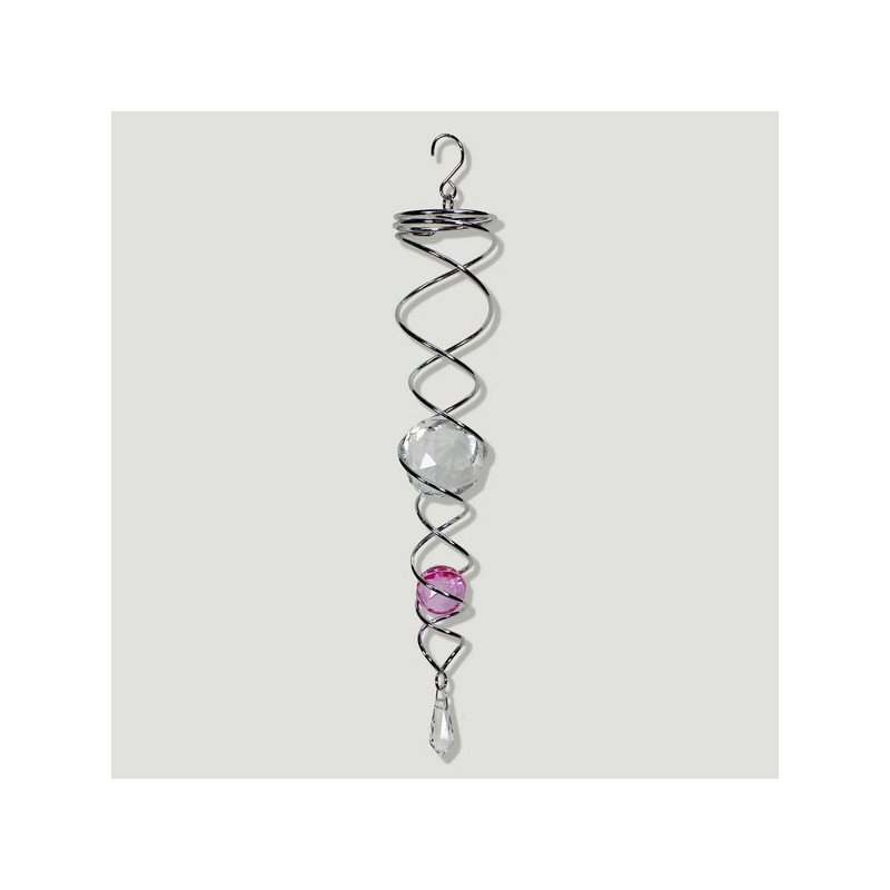 Spinner metal cono espiral con 2 bolas. 32cm Spinner metal cono espiral con 2 bolas. 32cm