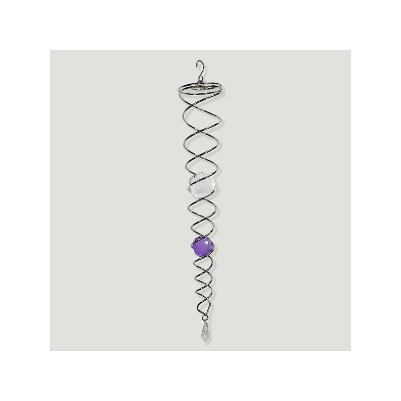 Spinner metal cono espiral con 2 bolas. 46cm Spinner metal cono espiral con 2 bolas. 46cm