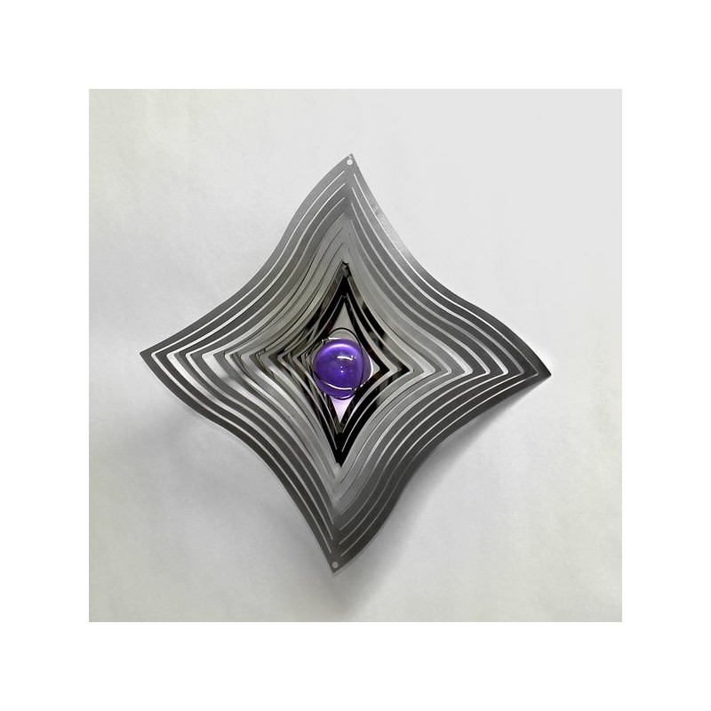 Spinner acero rombo con bola. Colores surtidos. 15cm Spinner acero rombo con bola. Colores surtidos. 15cm