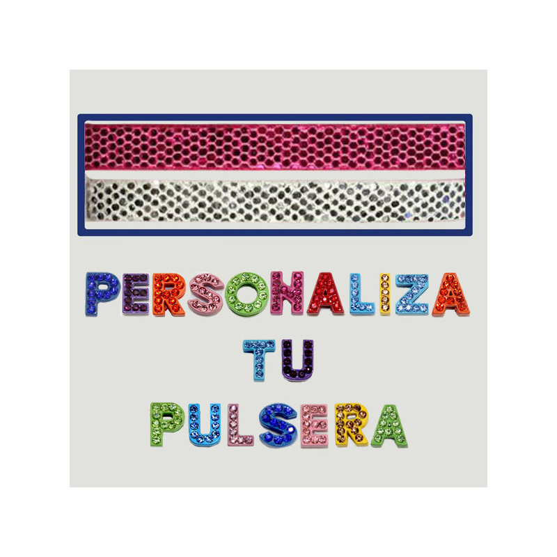 Gancho 02 – Pulsera con nombre personalizada. Colores surtidos. Gancho 02 – Pulsera con nombre personalizada. Colores surtidos.