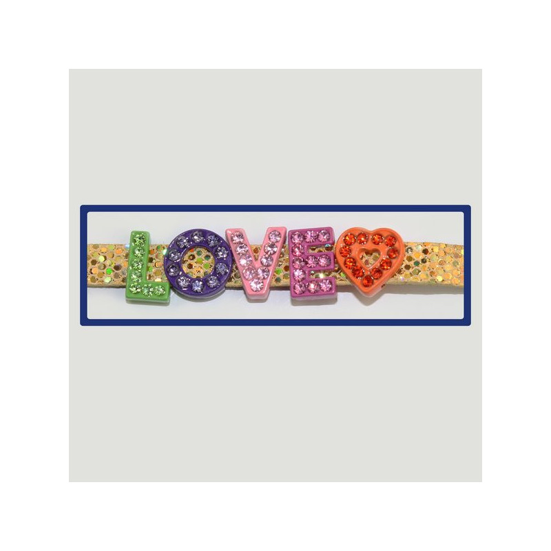 Gancho 04 – Pulsera con nombre Love. Colores surtidos. Gancho 04 – Pulsera con nombre Love. Colores surtidos.