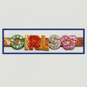 Gancho 13 – Pulsera con nombre Girls. Colores surtidos. 