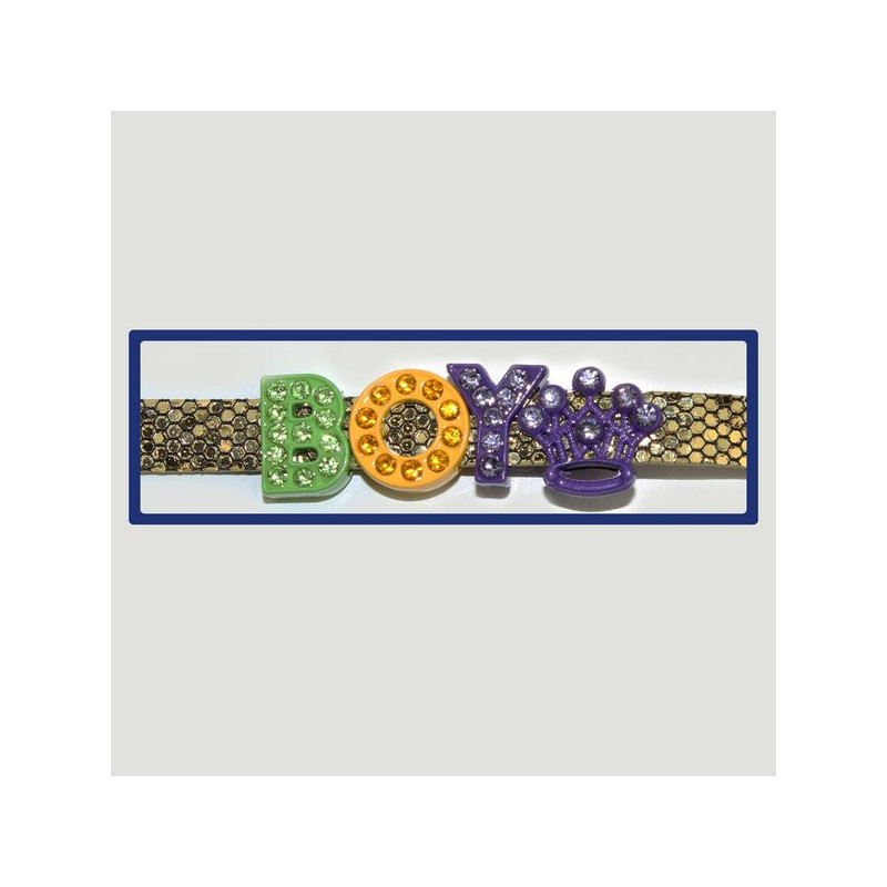 Gancho 14 – Pulsera con nombre Boy. Colores surtidos. Gancho 14 – Pulsera con nombre Boy. Colores surtidos.