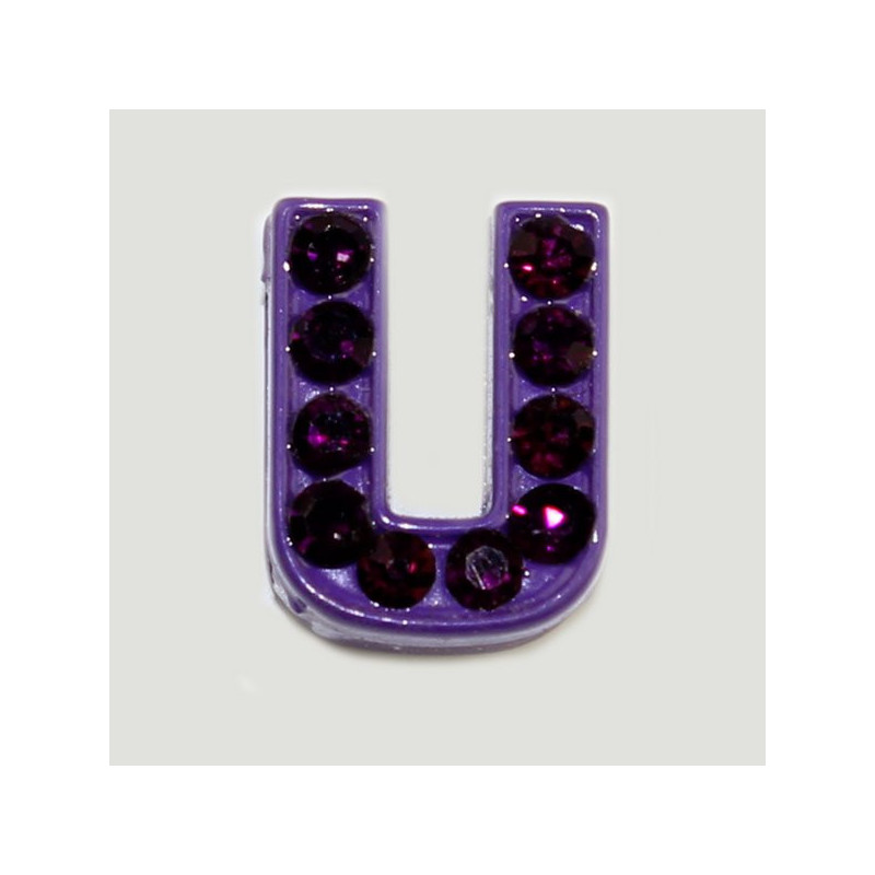 Gancho 56 – Letra cristal U. Colores surtidos. Gancho 56 – Letra cristal U. Colores surtidos.
