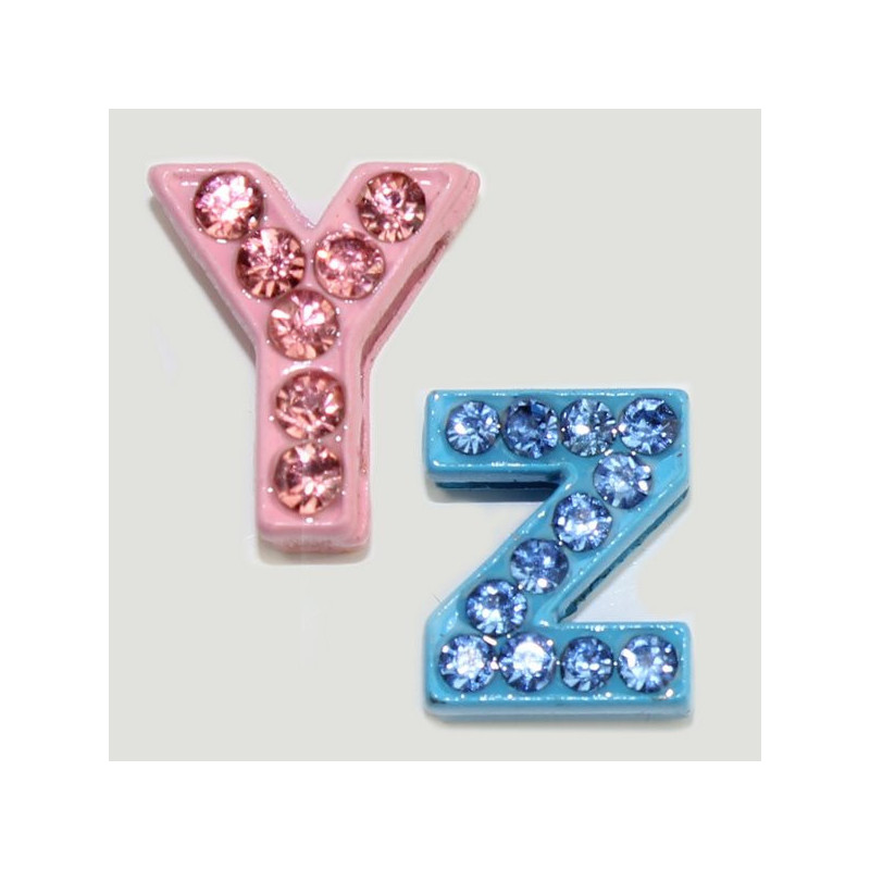 Gancho 60 – Letras cristal Y Z. Colores surtidos. Gancho 60 – Letras cristal Y Z. Colores surtidos.