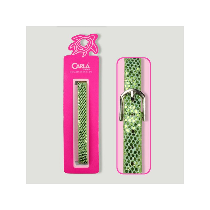 Gancho 67 – Pulsera brillante color verde. Gancho 67 – Pulsera brillante color verde.