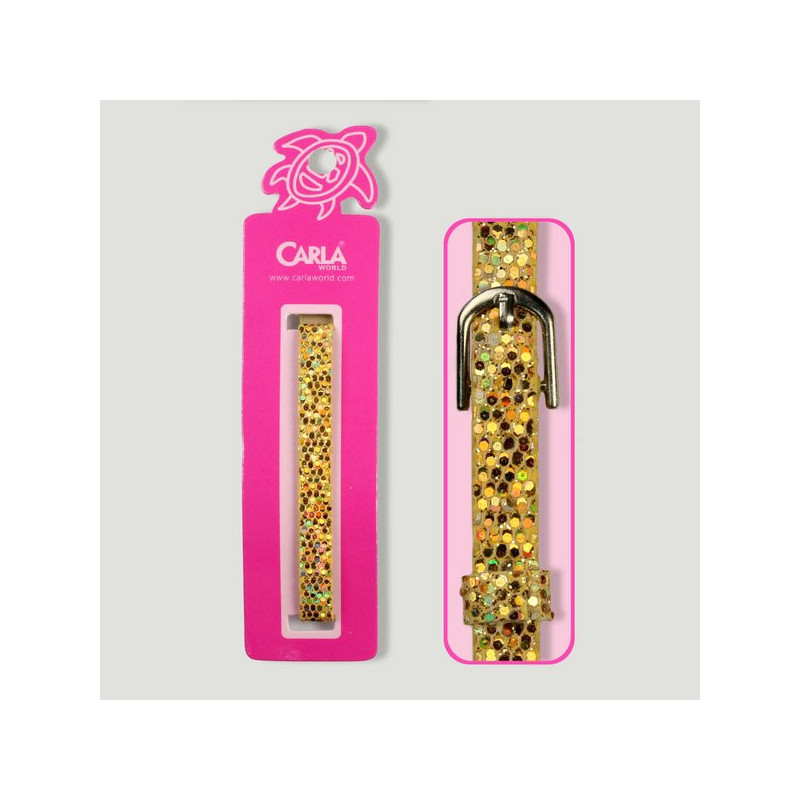 Gancho 76 – Pulsera brillante color oro. Gancho 76 – Pulsera brillante color oro.