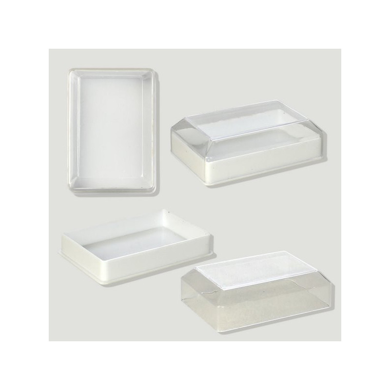 Caja plástico rectangular 6,5x4x1,2x2cm Caja plástico rectangular 6,5x4x1,2x2cm