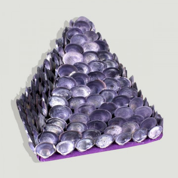 Pirámide conchas CayCay lila 15x15cm