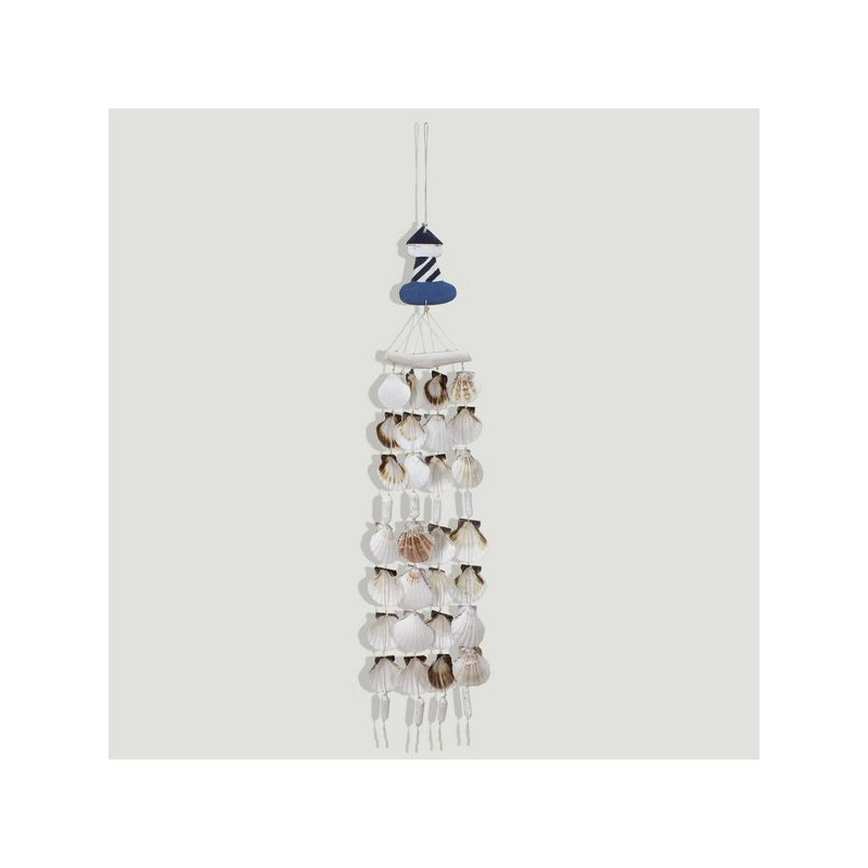 Móvil conchitas faro azul 60cm Móvil conchitas faro azul 60cm