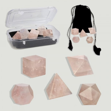 Set 5 formas geometricas Czo rosa caja