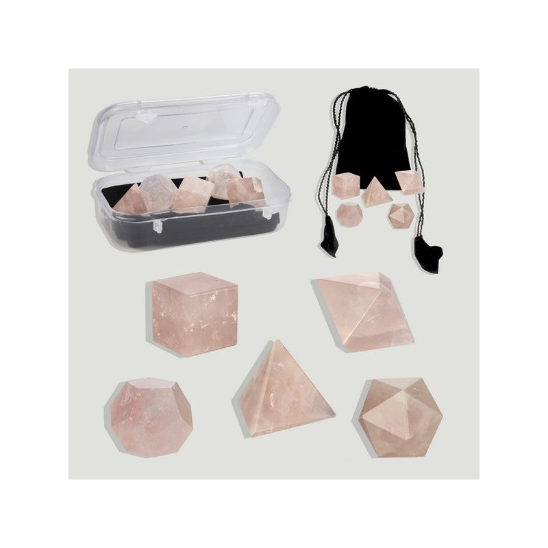 Set 5 formas geometricas Czo rosa caja Set 5 formas geometricas Czo rosa caja