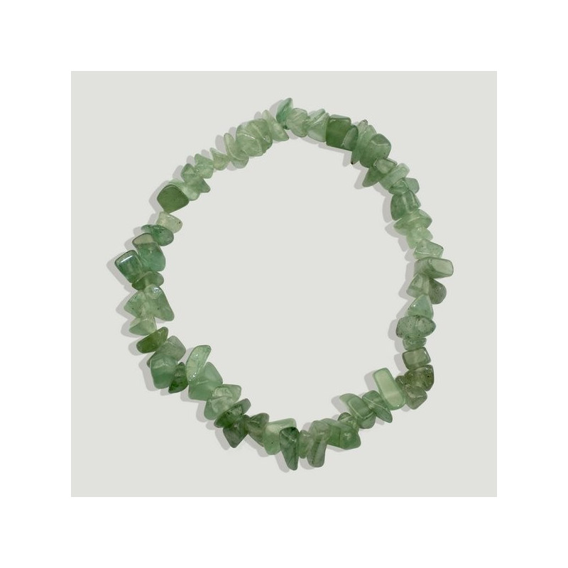 Pulsera chip elástica Aventurina verde Pulsera chip elástica Aventurina verde