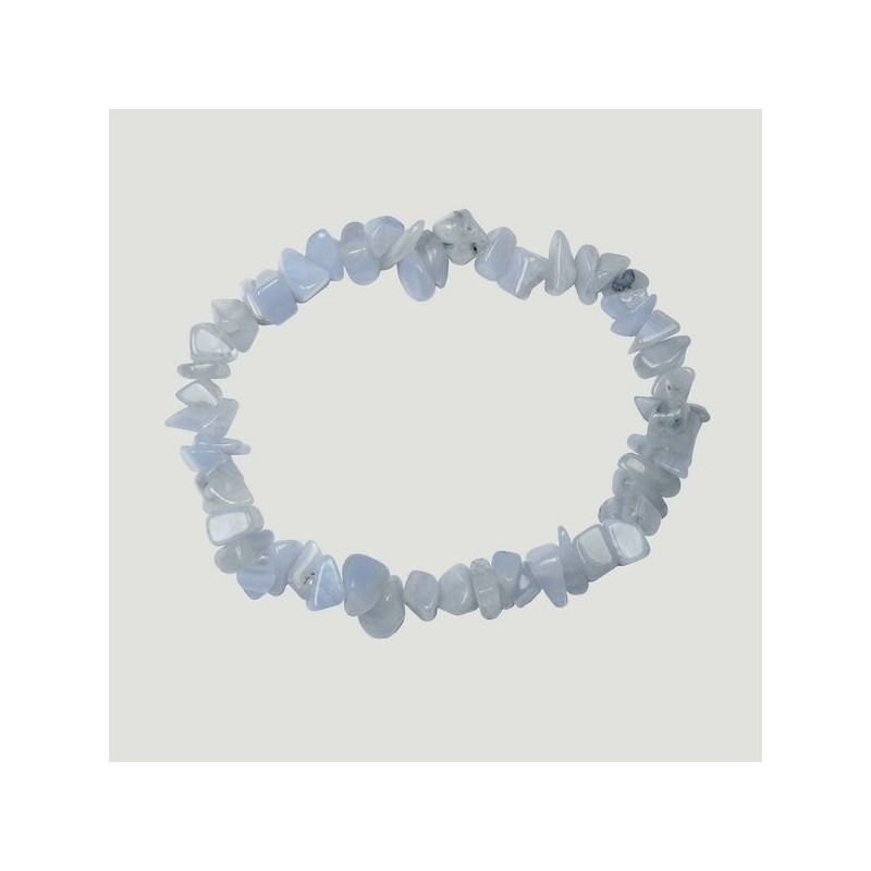 Pulsera chip elástica - Calcedonia Pulsera chip elástica - Calcedonia